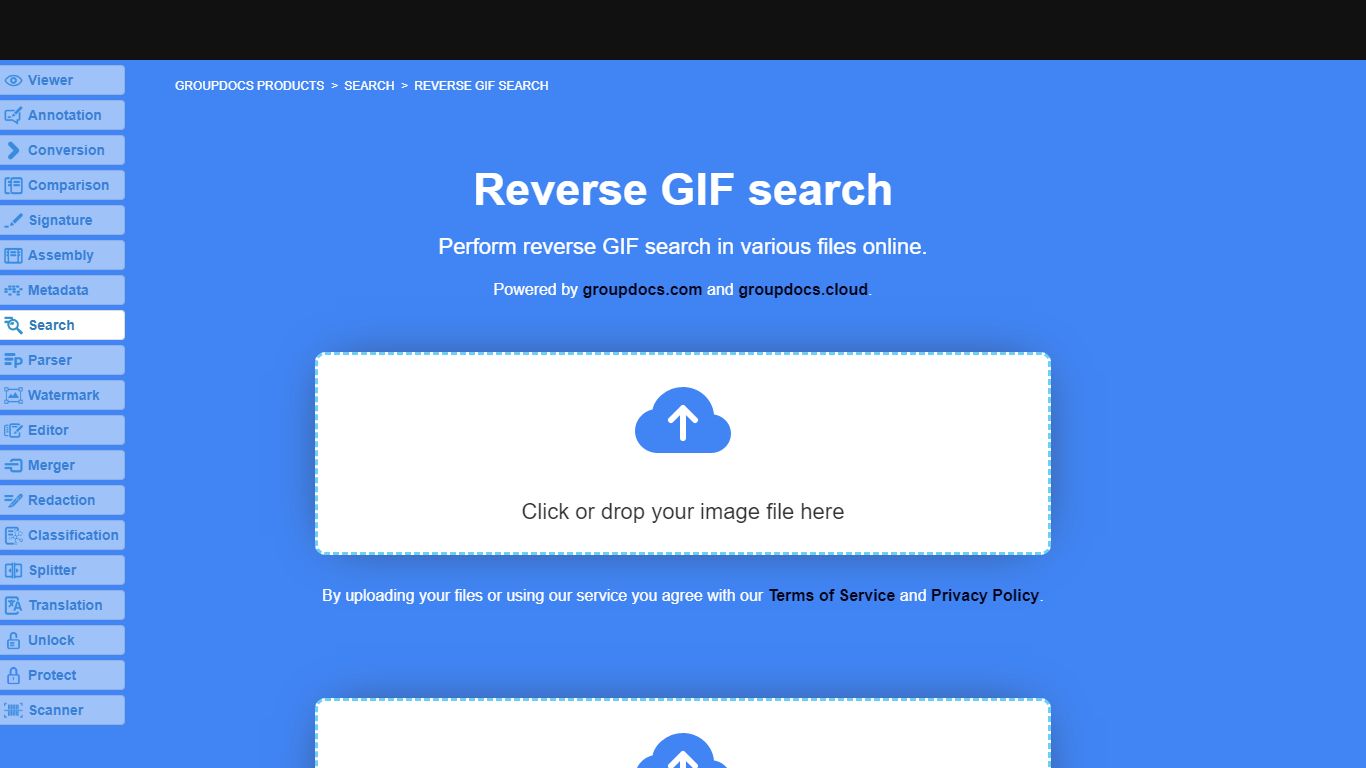 Reverse GIF search online - products.groupdocs.app