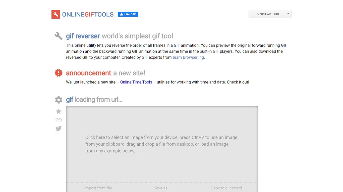 Reverse a GIF Animation - Online GIF Tools